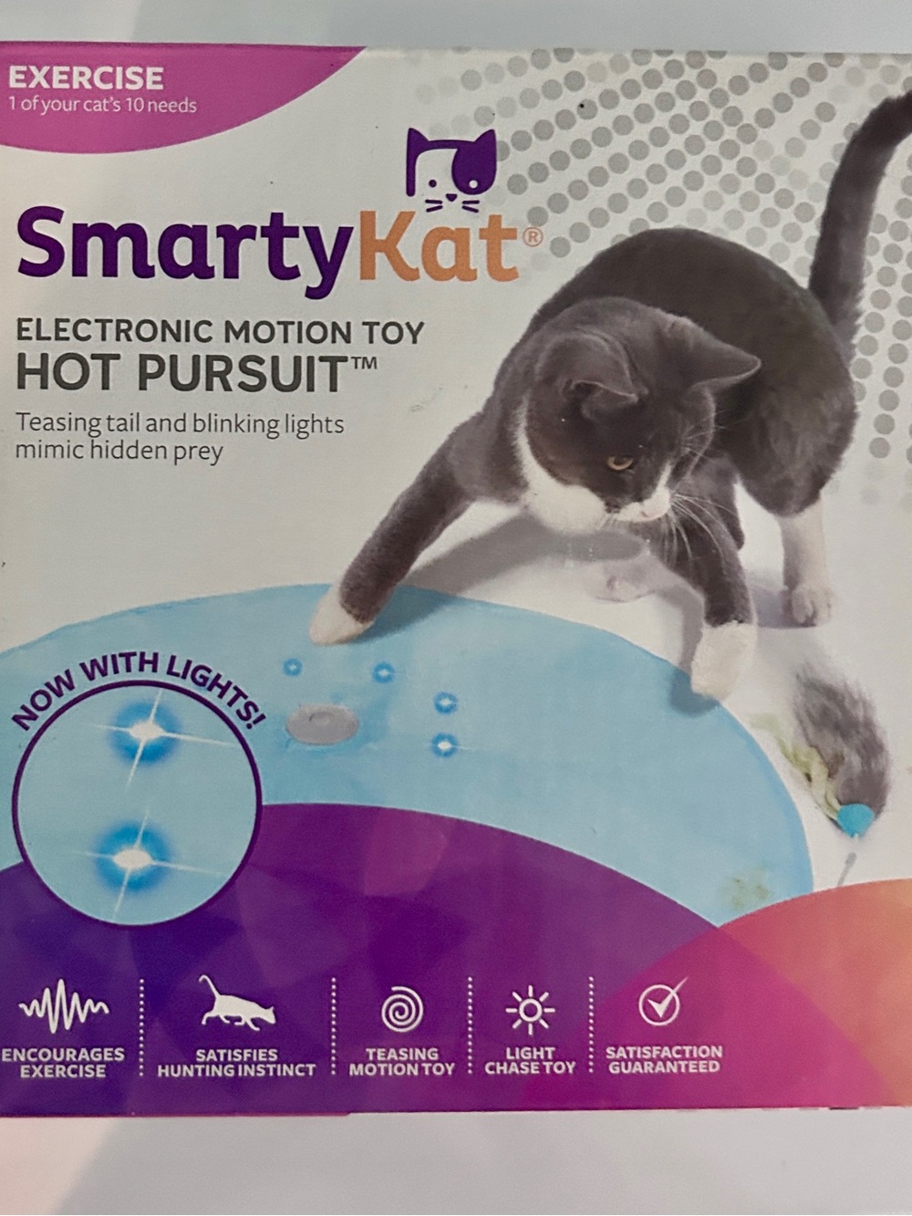 Hot Pursuit Electronic Motion Cat Toy - Blue
